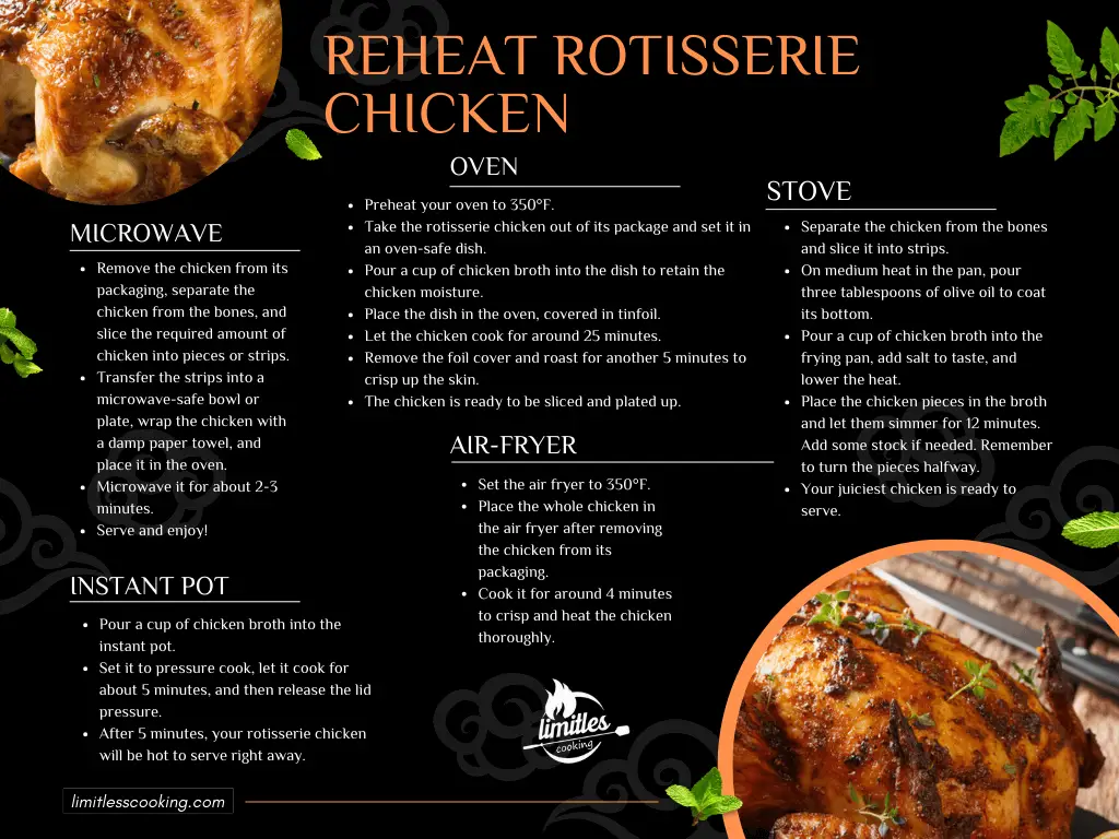 5 ways to reheat rotisserie chicken