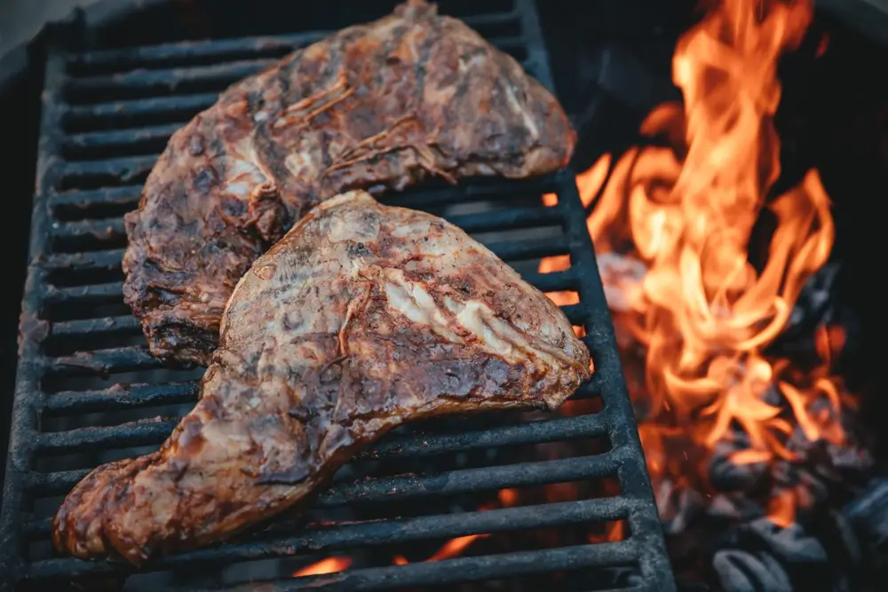 reheating tri-tip on a grill