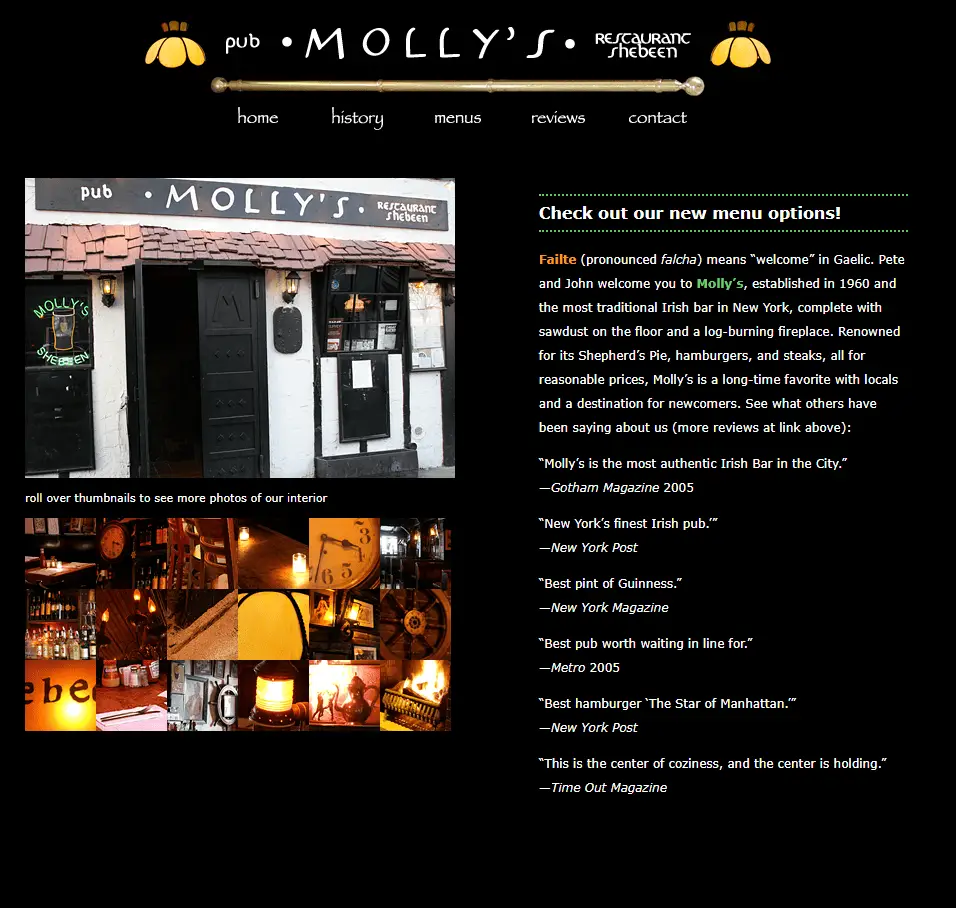 Overview of Molly's Shebeen