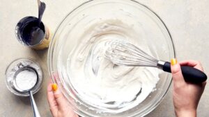 stirring heavy cream