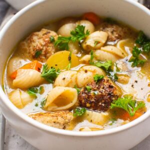 turkey meatball pasta soup recipe