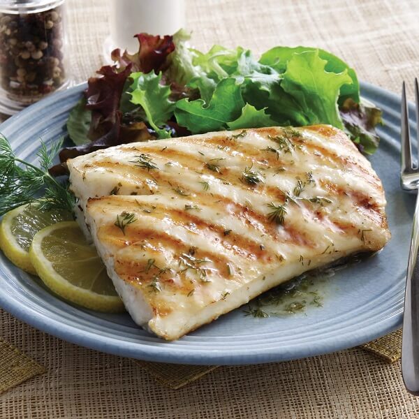 Grilled Halibut with Lemon Herb Butter recipe