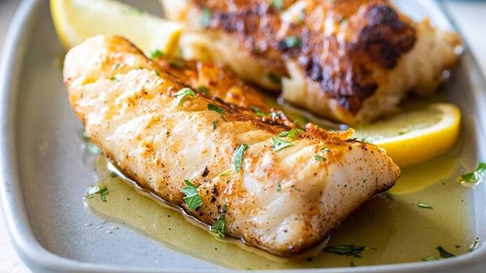 Halibut with Garlic Butter and Herbs recipe
